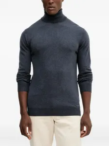 Свитер с воротником-стойкой и логотипом Guess Usa, серый