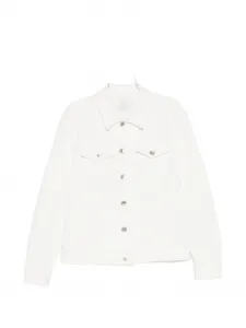 Джинсовая куртка с клапанами на карманах Eleventy, белый