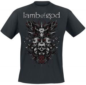 Футболка Lamb Of God Antler Crest, черный