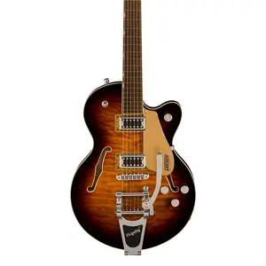 Gretsch G5655T-QM Electromatic Center Block Jr. Single-Cut с верхом из кленового дерева с рисунком «quilted» и системой Bigsby - гриф с накладкой Laurel, цвет Sweet Tea