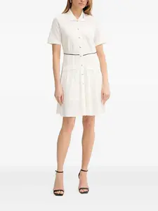 Мини-платье с воротником и застежкой на пуговицы LIU JO, нейтральный