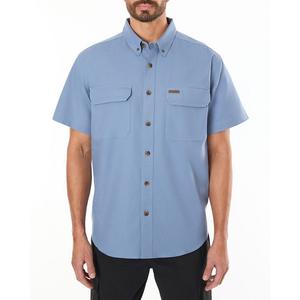 Рабочая рубашка Big & Tall Smith's Workwear стрейч с широкими штанинами, цвет Smokey Chambray