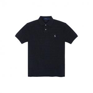 Прямая поло с вышитым логотипом Polo Ralph Lauren, черный