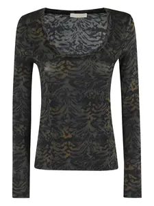 Топ с длинными рукавами Ulla Johnson, зеленый