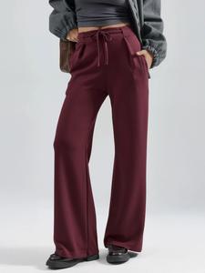 Hiccup Широкие брюки в вишнево-красном цвете