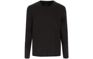 Джорджо Армани Icon Длинный рукав Кашемировый свитер EMPORIO ARMANI, Черный