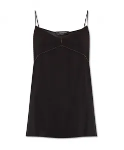 Украшенная майка Fabiana Filippi, черный