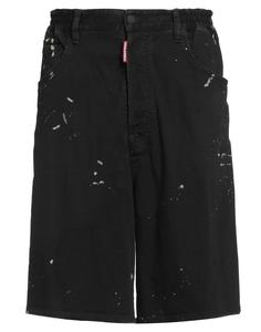 Джинсовые шорты Icon Dsquared2, черный