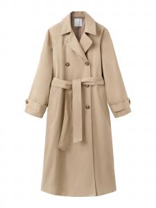 MANGO Демисезонное пальто 'Angela' в бежевом цвете