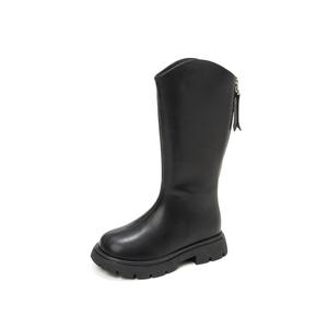 Детские ботинки с противоскользящей подошвой и амортизацией Tongmengqiantian, черный thick cotton