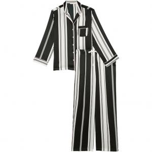 Пижамный комплект The Mix в черно-белую полоску Victoria's Secret