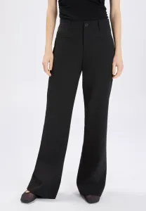 Теплые эластичные брюки прямого кроя с задними карманами. High, Nero