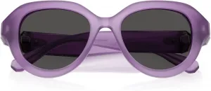 Женские круглые солнцезащитные очки Swarovski SK6037, Milky Lilac/Dark Grey