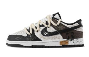 Nike Данк Медвежья Тень Пыль Противоскользящие Износостойкие Низкие Скейтборд Кроссовки Унисекс Коричневый, цвет Brown