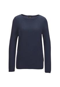 Короткий размер: вязаный свитер с вырезом-лодочкой Goldner, синий