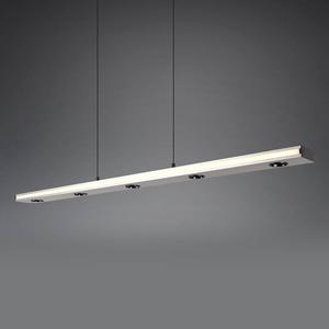 Светодиодный подвесной светильник Trio Graham, железо - 7-световое - серебро