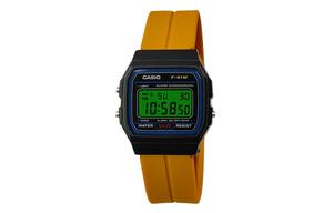 CASIO Кварцевые часы Retrofit Series с силиконовым ремешком, мужские часы с черным циферблатом