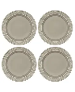 Каменные обеденные тарелки «Гармония» из Ботанического сада, набор из 4 шт. Portmeirion, gray