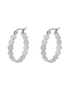 Adeliás Женские серьги-кольца из нержавеющей стали, серебристого цвета