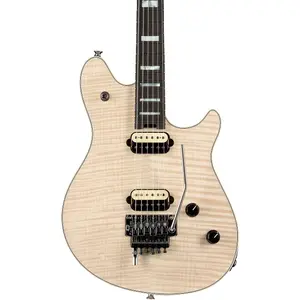Электрогитара EVH Wolfgang USA 5A с верхом из клена Flame, натуральная, гриф из черного дерева