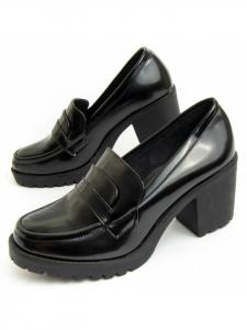 Montevita Мокасины на каблуке, Moccavita5, черные