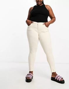Бежевые джинсы скинни Only Curve