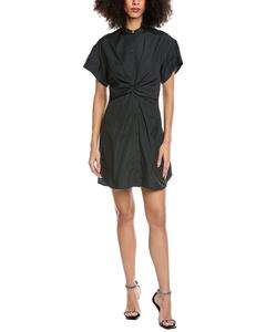 Платье-мини rag & bone Gretchen из поплина, черный