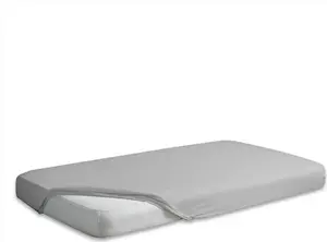 Простыня на резинке джерси 150/160x190/200 PREMIUM Серая Markenlos