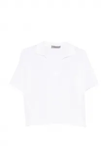 Топ с V-образным вырезом D.Exterior, белый