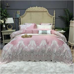 Generic Комплект постельного белья из египетского хлопка с кружевом