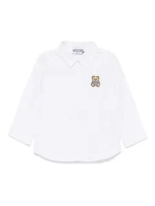 Рубашка Teddy Bear Moschino Kids, белый