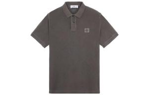 Рубашка поло мужская стально-серая Stone Island, серый