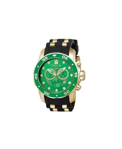 Мужские часы 6984 Pro Diver SCUBA кварцевые хронограф с зеленым циферблатом Invicta