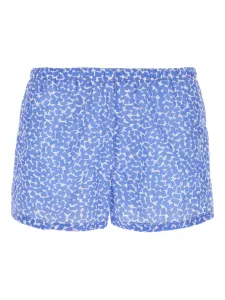 Шорты с геометрическим принтом Prada, синий