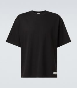 Футболка из хлопковой смеси Saint Laurent, нуар