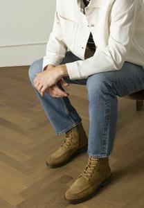 Ботинки Manfield Lace-up ankle boots, Beige