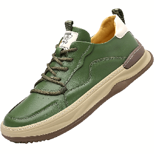 Низкие скейтерские кроссовки мужские ZUWUDONG, зеленый