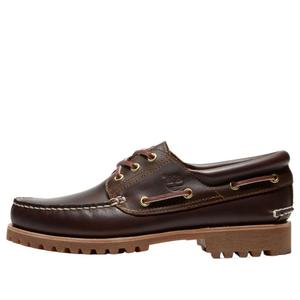 Ботинки Timberland Authentic 3-Eye Lug Handsewn Boat 'Brown'