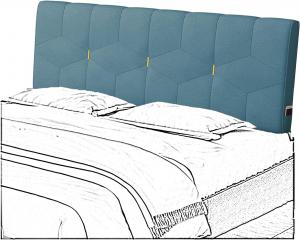 Подушка-подголовник для кровати LIANGJUN, большая подушка для чтения на спинке кровати, мягкие подушки для дивана-кровати, общежития, отеля, спальни (для кровати без изголовья), нестандартный размер. CHIAPERINI, Blue