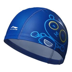 LINING Тканевый шапочка для плавания PU Kids' 23-26CM Black Blue