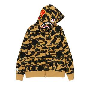 Худи BAPE 1st Camo 2nd Shark Full Zip Hoodie, Yellow