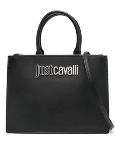 Сумка-тоут с логотипом Just Cavalli, черный