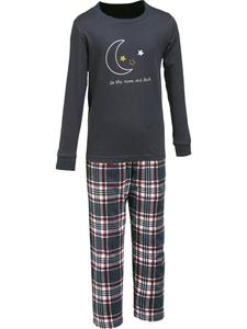 Erwin Müller Детская пижама из трикотажа, антрацитового цвета