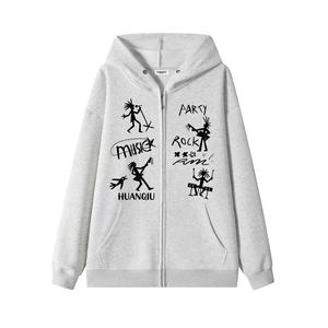 Толстовка Unisex Hooded Moderate Regular HUANQIU, светло-серый