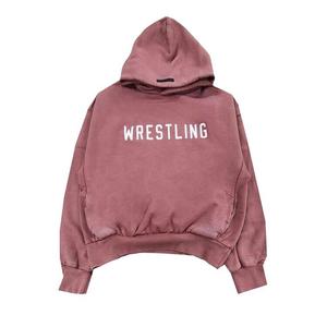 Худи Fear of God Essentials Heavy Fleece Vintage Shrunken Hoodie Crimson, красный