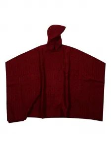 Пальто с капюшоном и логотипом по всему изделию Givenchy Kids, красный