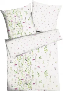 Комплект постельного белья JACK by Kaeppel Premium Seersucker из двух предметов, 135x200 см, двусторонний, эвкалиптовый, розовый, в горошек, зеленый, белый, фиолетовый Jack