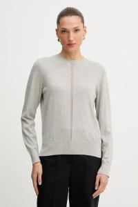 Свитер из смесовой шерсти Boss Orange, серый