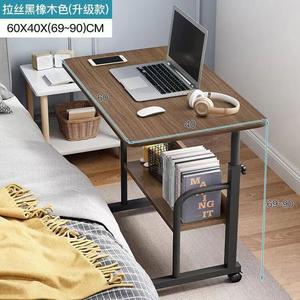 Прикроватный столик Zhenyanxuan 60x40 см, полка для хранения из черного дуба