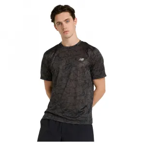 Футболка с коротким рукавом спортивная New Balance Athletics Printed, черный